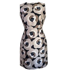 Kate Spade New York Sleeveless Floral‎ Sheath Dress Size 4 Cotton Silk Blend